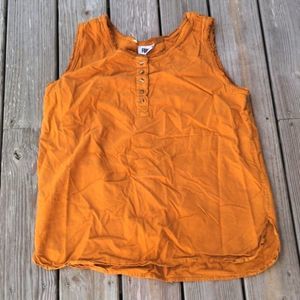 Forelli burnt orange plus size sleeveless tank top